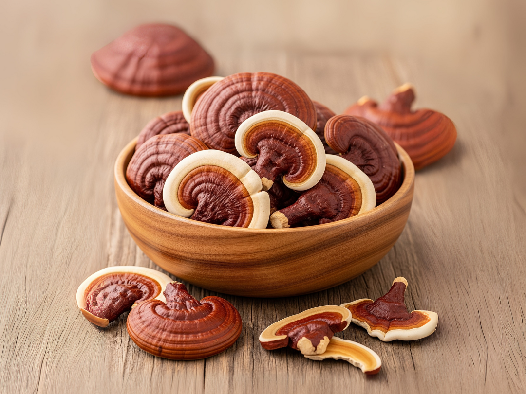 Research and Reishi product display